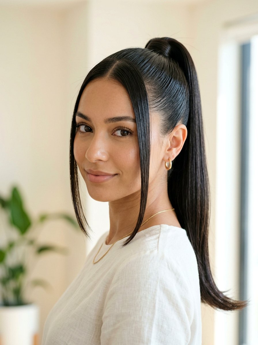 Sleek High Ponytail With Face Framing Pieces - 20 party ponytail with face framing pieces - 20 party ponytail with face framing pieces