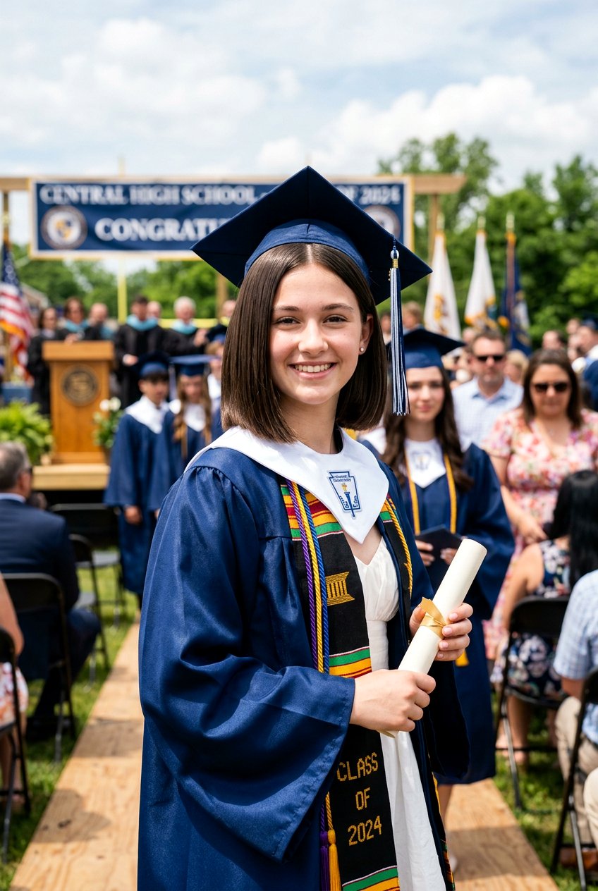 Sleek High School Bob - 20 graduation hairstyle for teenage girls - 20 graduation hairstyle for teenage girls