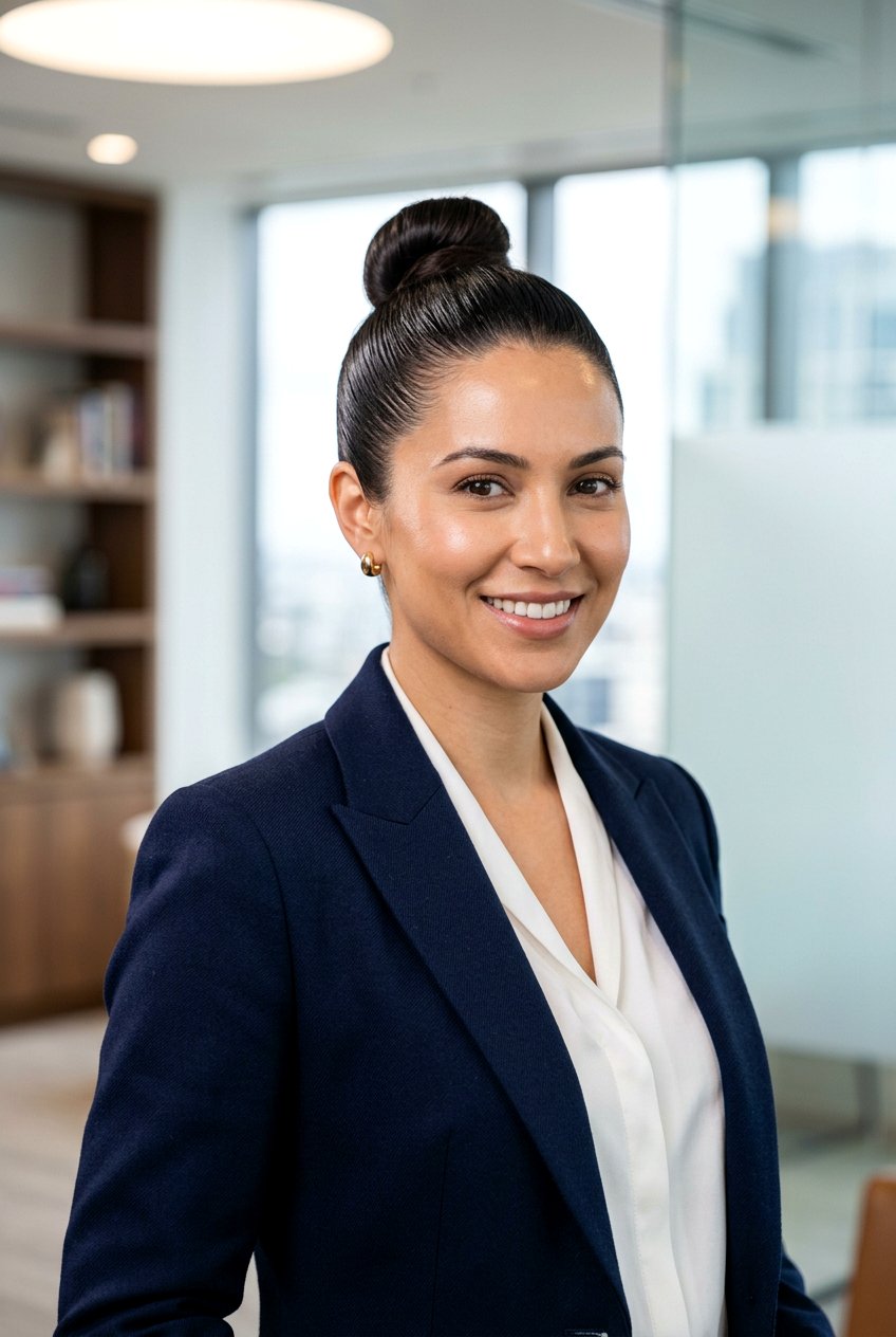 Sleek High Work Bun - 20 sleek work bun hairstyles - 20 sleek work bun hairstyles