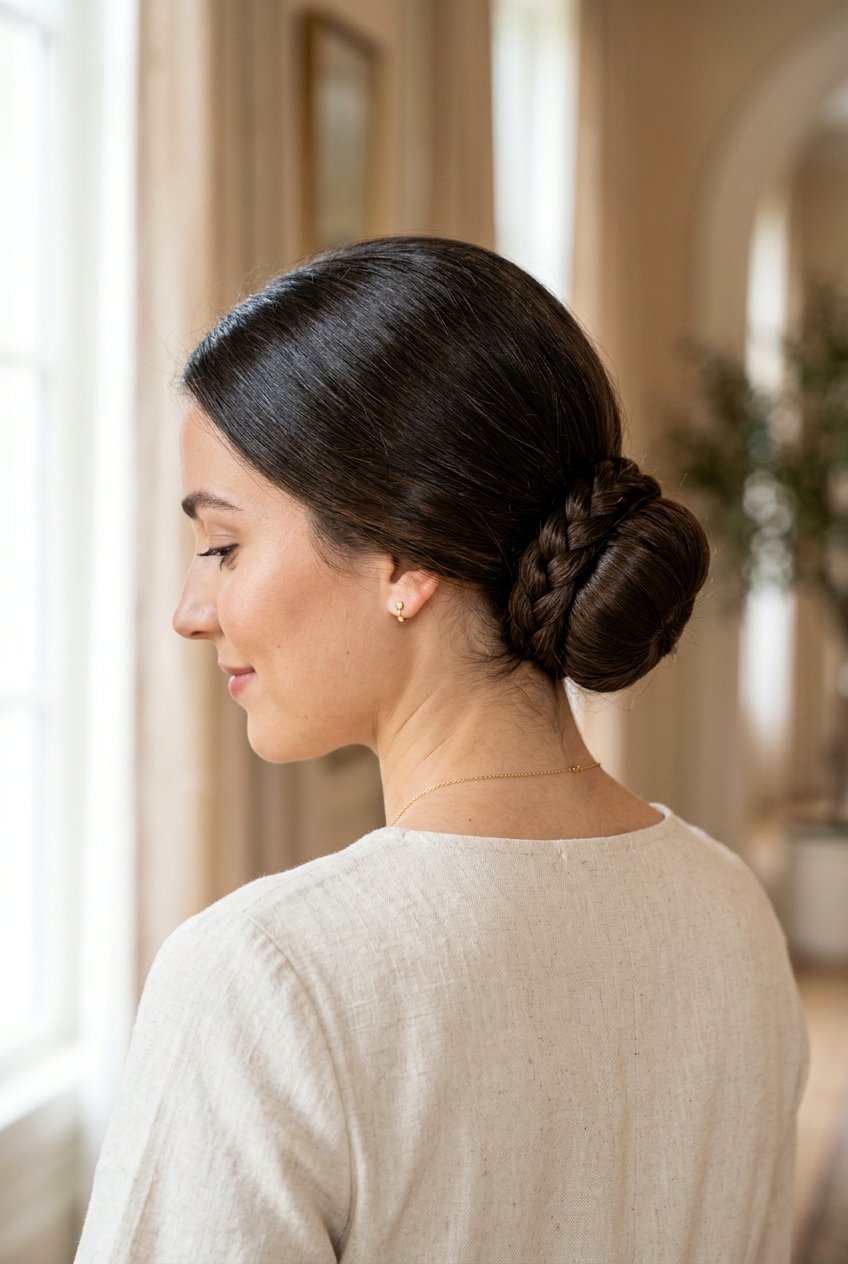 20 Elegant Sleek Knot Bun Hairstyle Ideas for Every Event