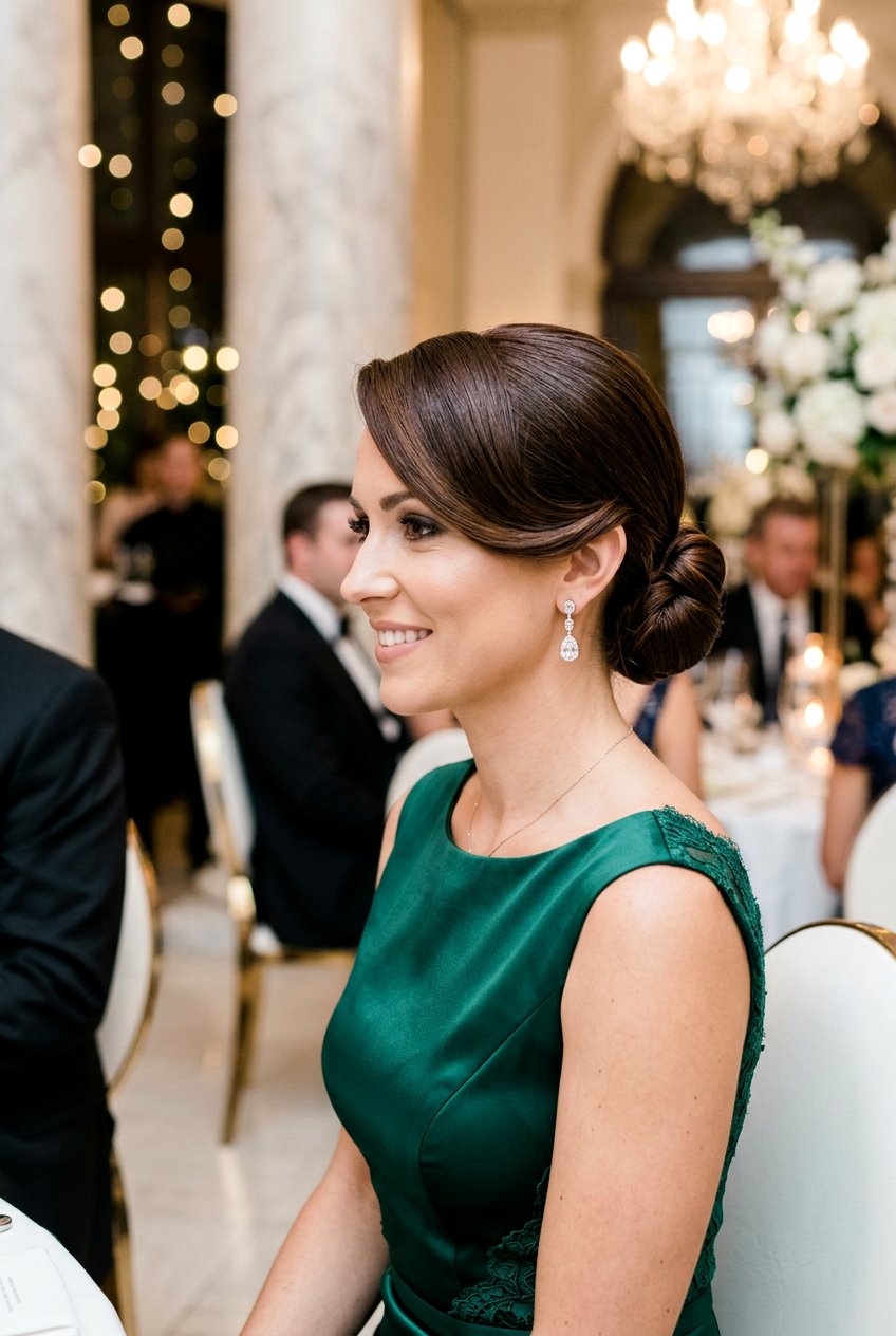 Sleek Knot Bun With Swoop Bang - 20 sleek knot bun hairstyle - 20 sleek knot bun hairstyle