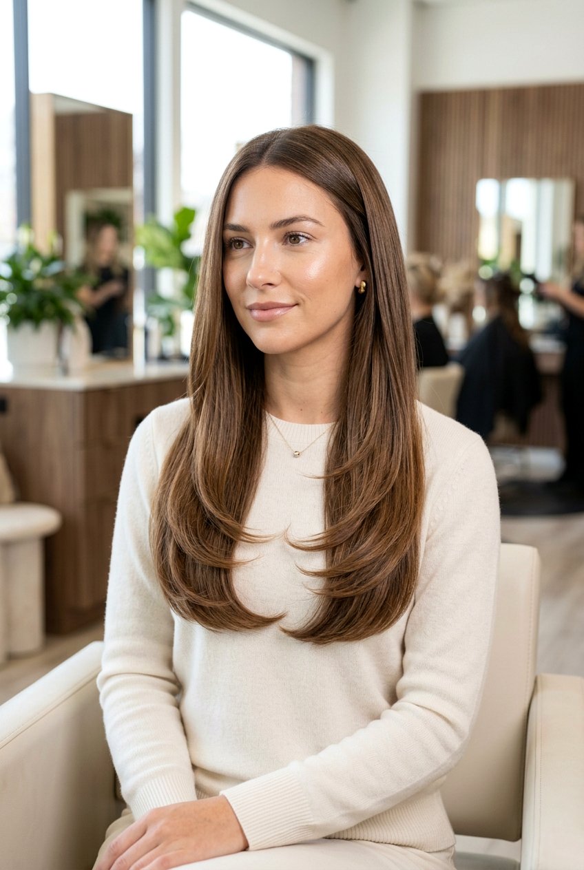 Sleek Layered Blowout Haircut - 20 layered blowout haircut - 20 layered blowout haircut