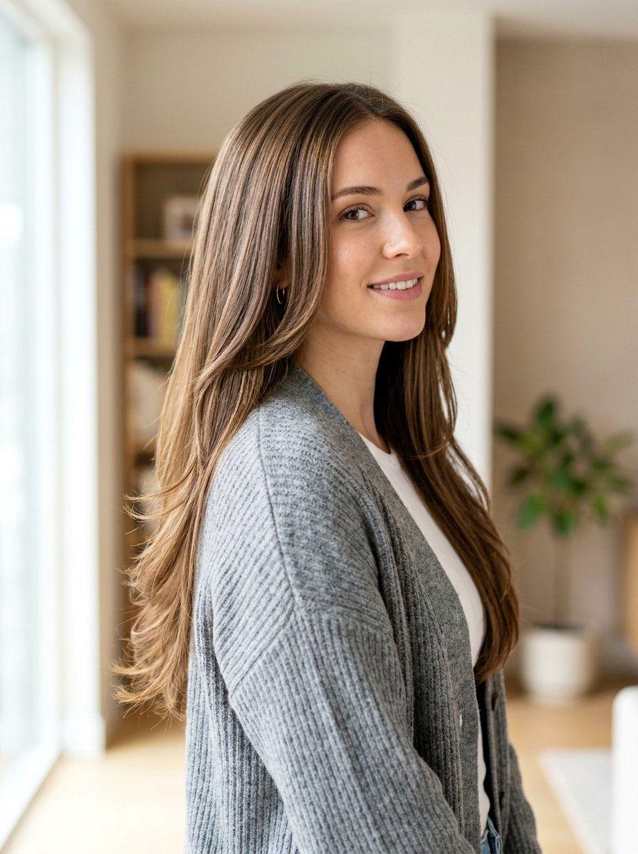 Sleek Layered Long Hair For Women - 20 sleek hairstyle for mature women - 20 sleek hairstyle for mature women