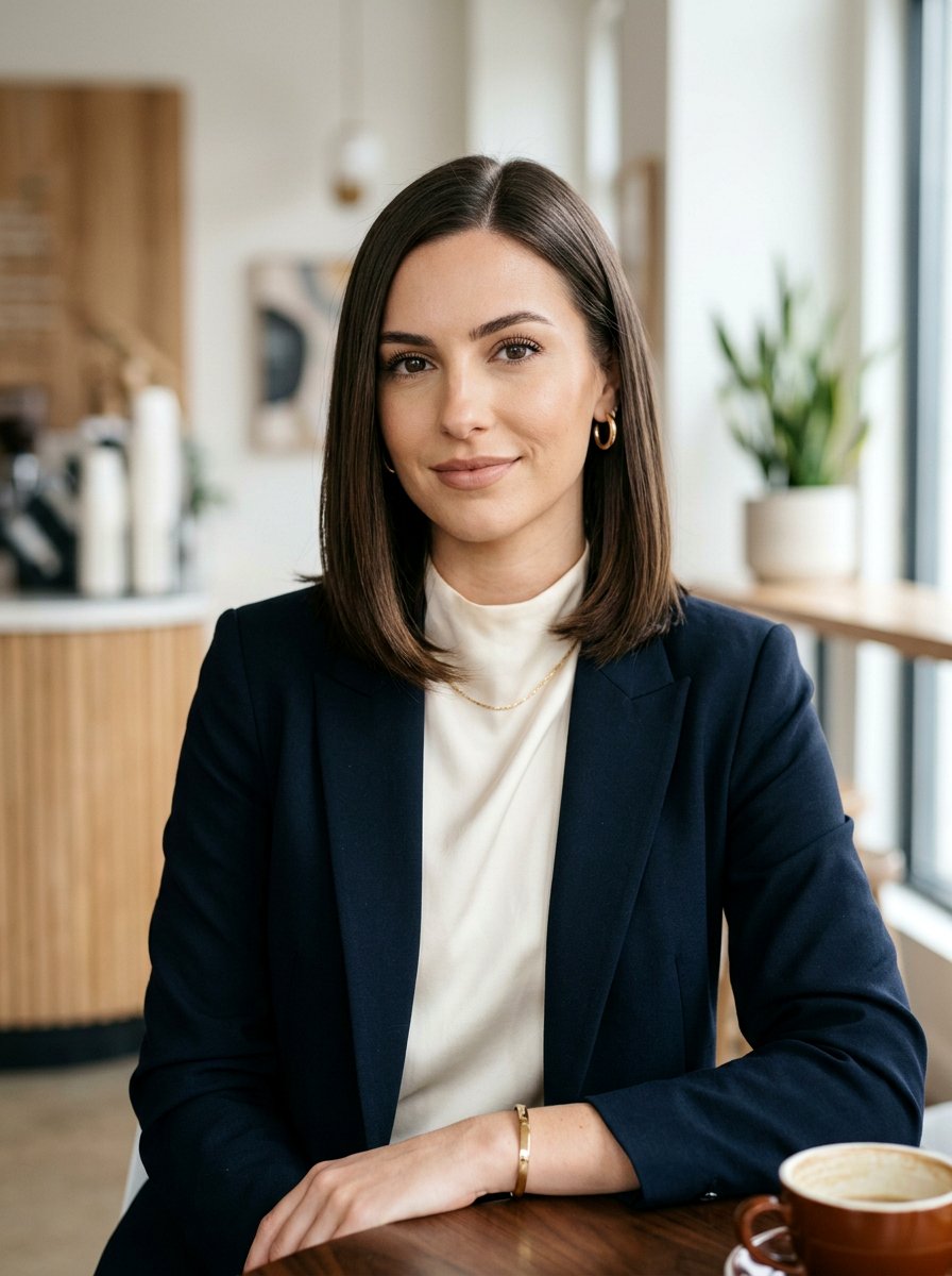 Sleek Lob With Tucked Ends - 20 sleek hairstyle for birthday party - 20 sleek hairstyle for birthday party