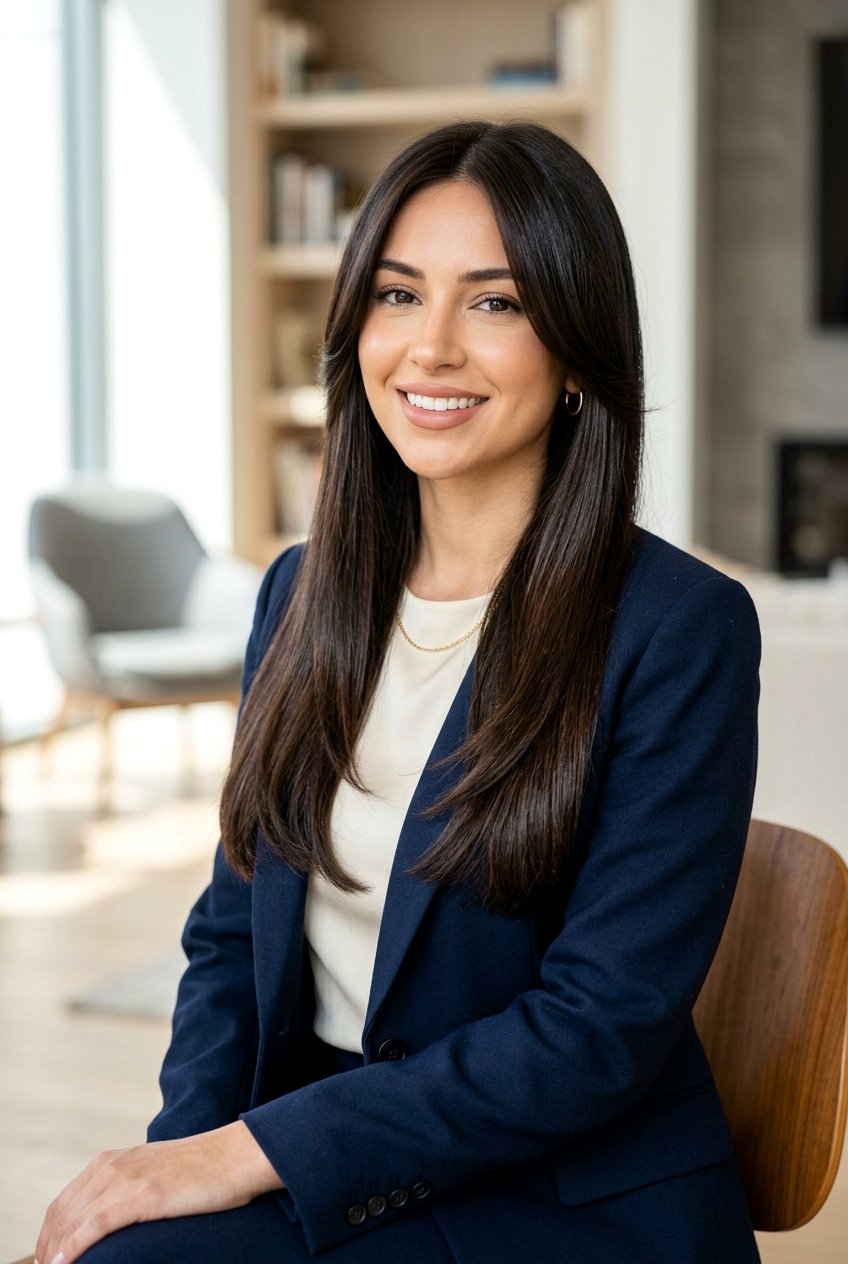 Sleek Long Blowout With Face Framing Layers - 20 celebrity inspired blowout - 20 celebrity inspired blowout