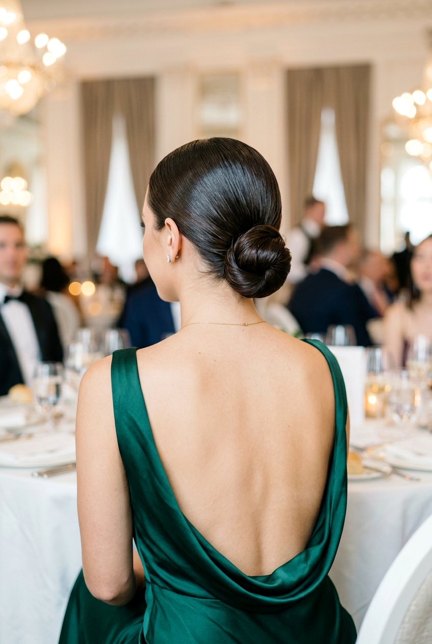 Sleek Low Bun - 20 prom hairstyles for women over 18 - 20 prom hairstyles for women over 18