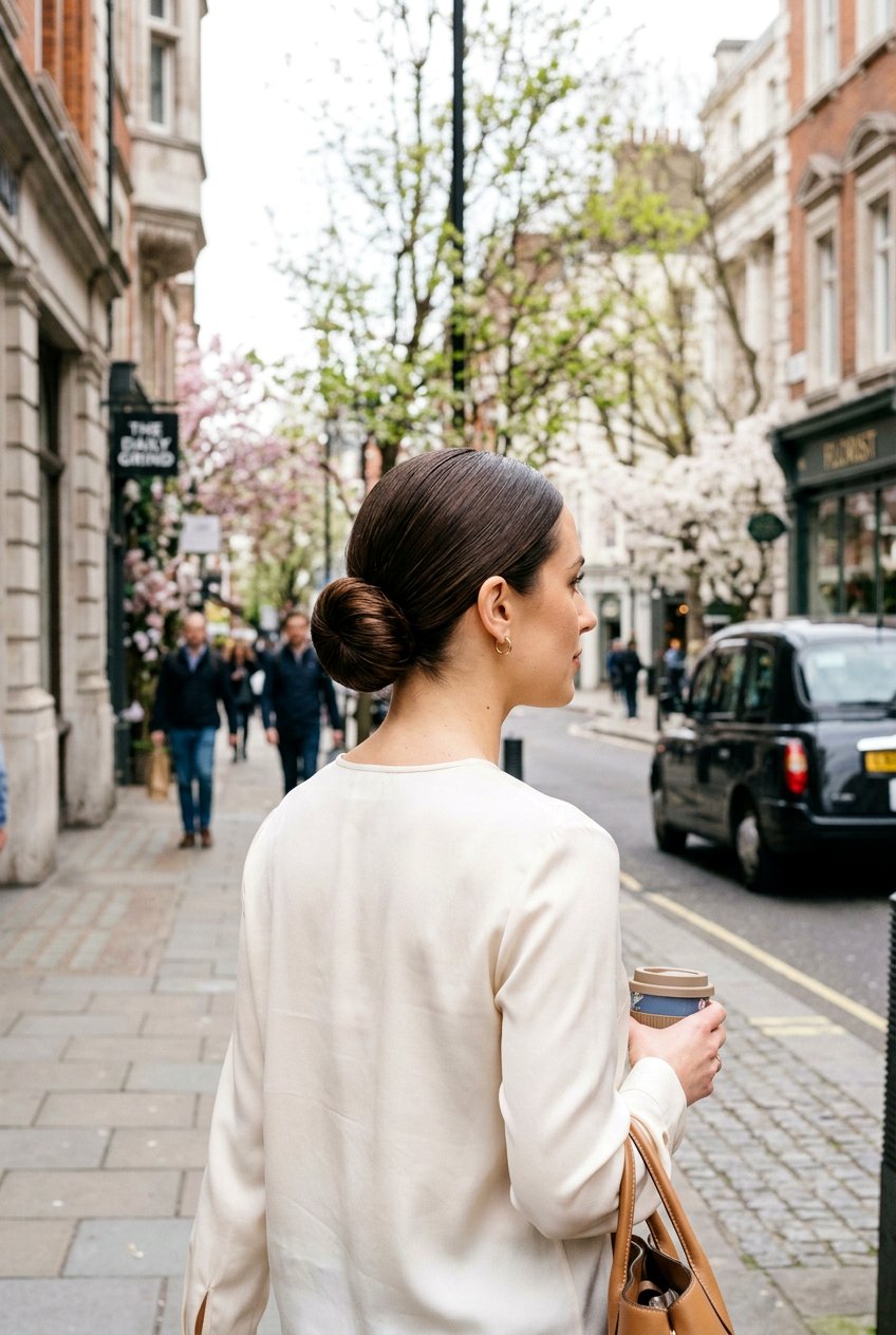 Sleek Low Bun - 20 clean hair day hairstyles - 20 clean hair day hairstyles