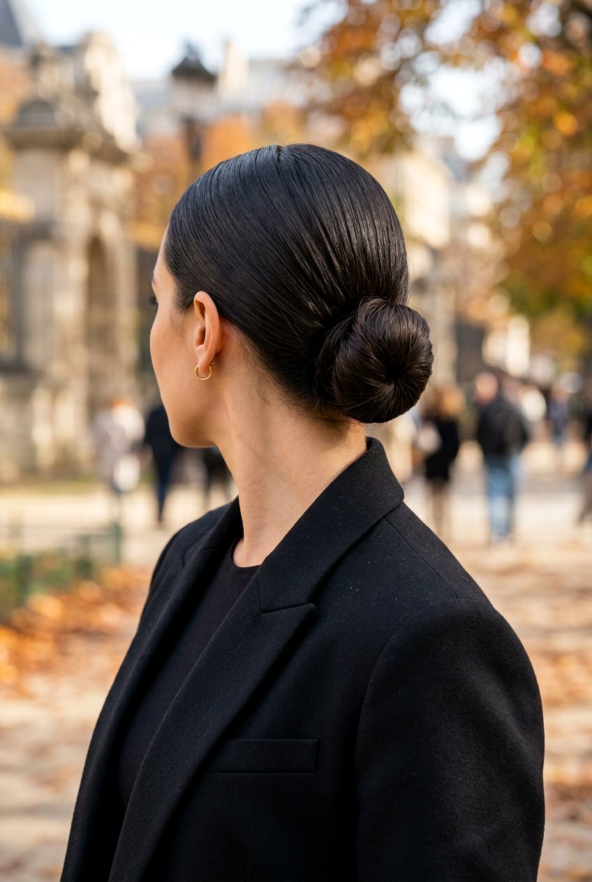 Sleek Low Bun - 20 best office hairstyle ideas - 20 best office hairstyle ideas