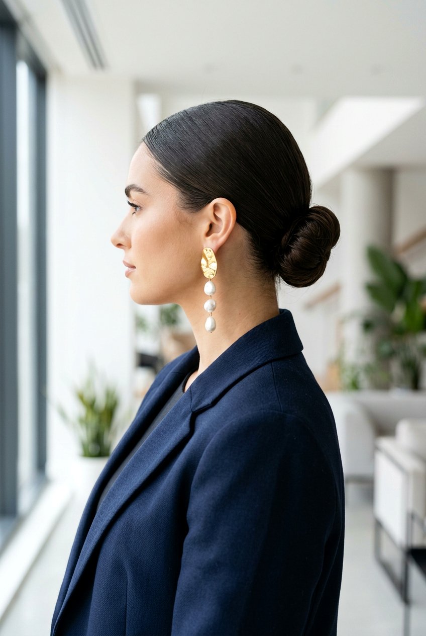 Sleek Low Bun - 20 mature women wedding guest hairstyle ideas - 20 mature women wedding guest hairstyle ideas