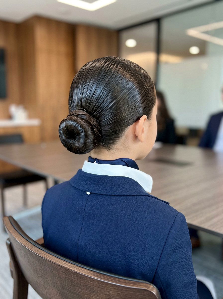 Sleek Low Bun - 20 pageant updo for little girls - 20 pageant updo for little girls