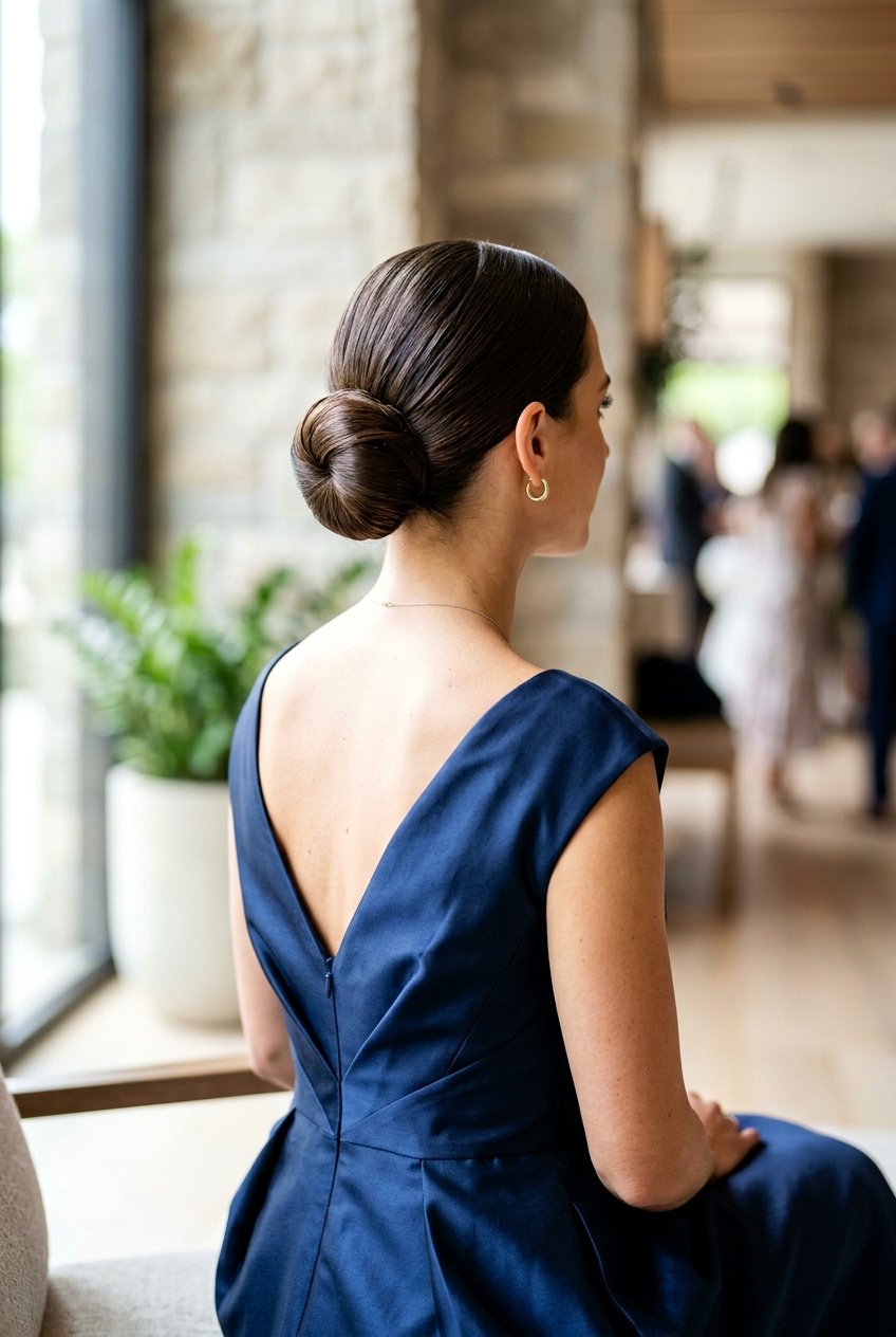 Sleek Low Bun - 20 low bun for mother of the bride - 20 low bun for mother of the bride