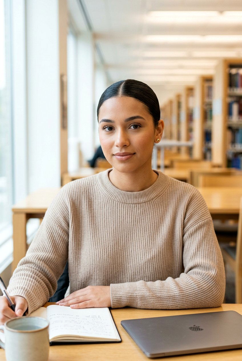 Sleek Low Bun For Exams - 20 exam day hairstyles - 20 exam day hairstyles