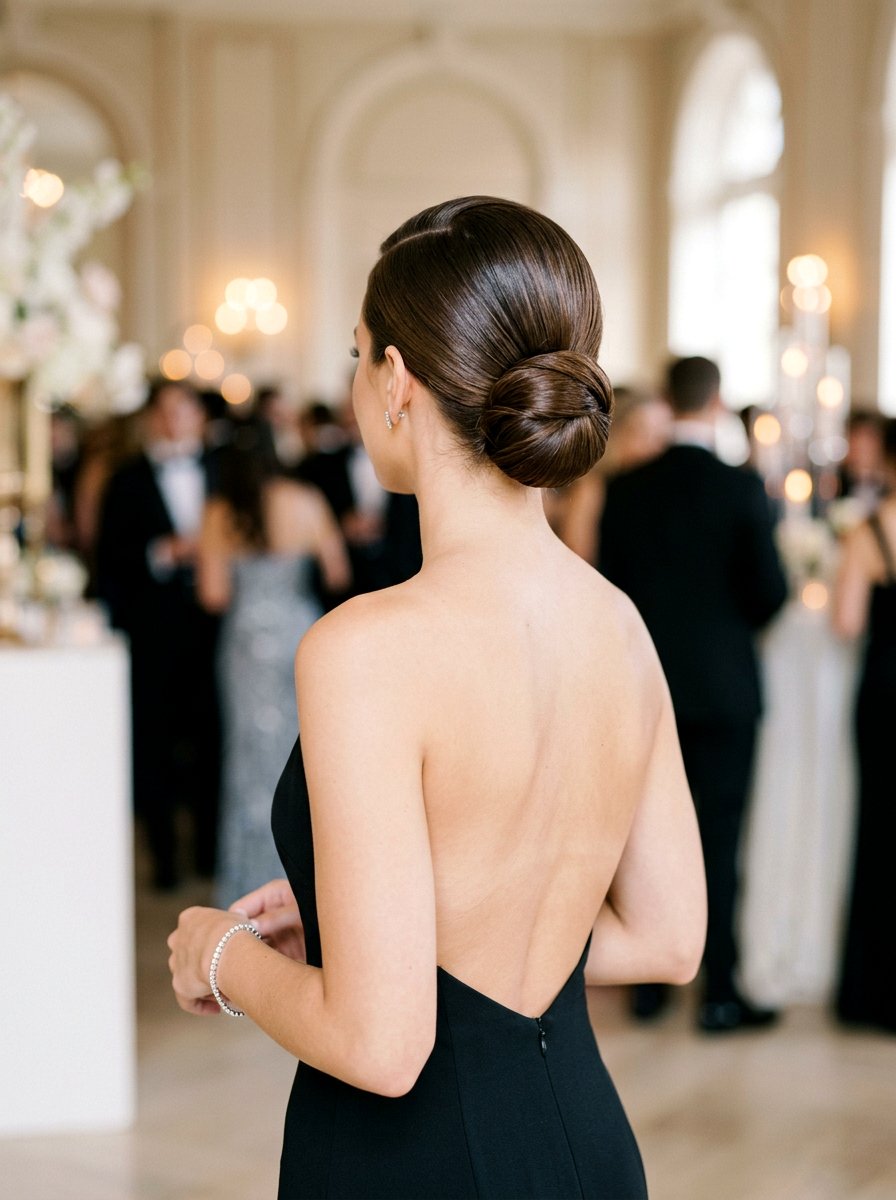 Sleek Low Bun Prom Hair - 20 prom hair ideas for women - 20 prom hair ideas for women