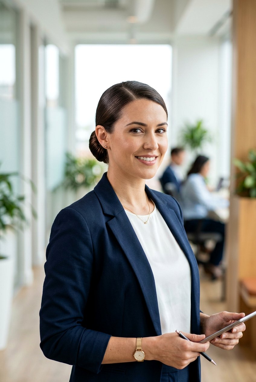 Sleek Low Bun With Side Part - 20 sleek work bun hairstyles - 20 sleek work bun hairstyles