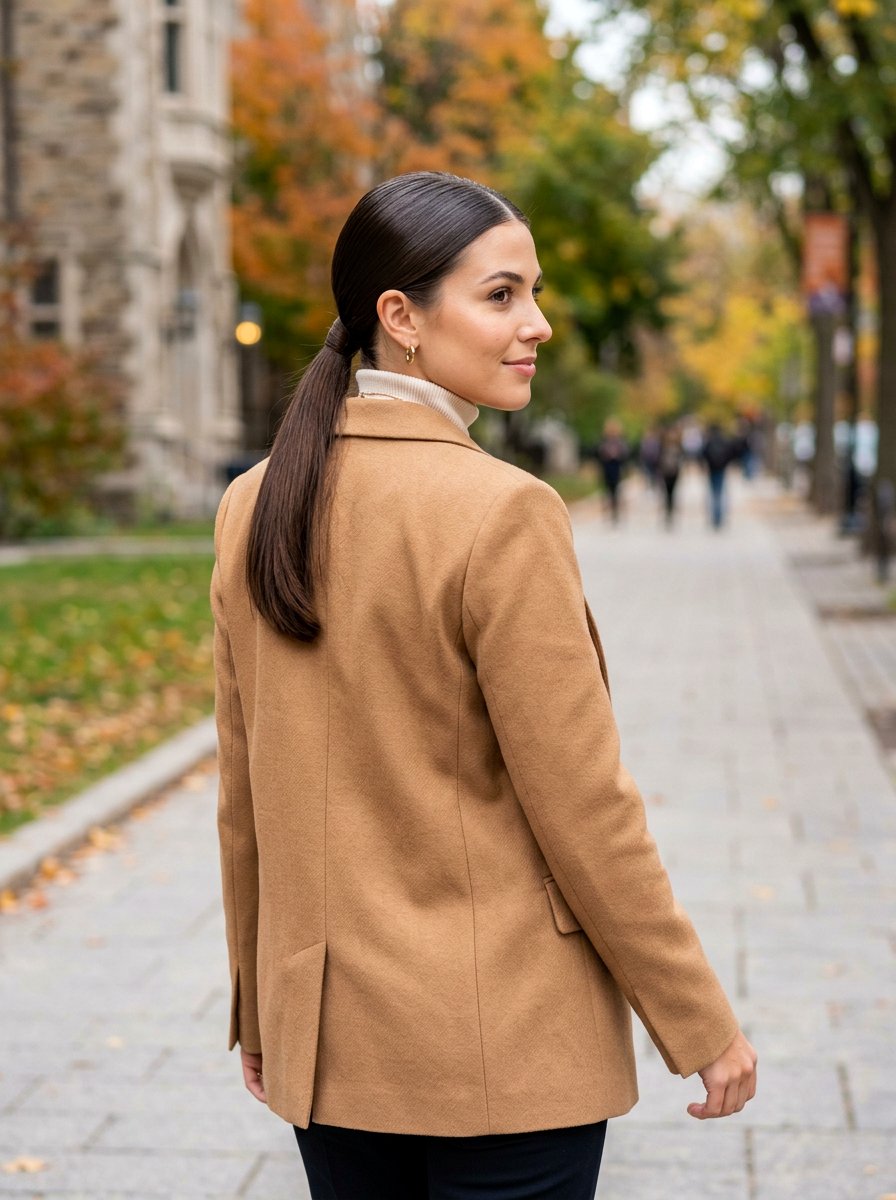 Sleek Low Ponytail - 20 cute hairstyle for casual wedding guest - 20 cute hairstyle for casual wedding guest
