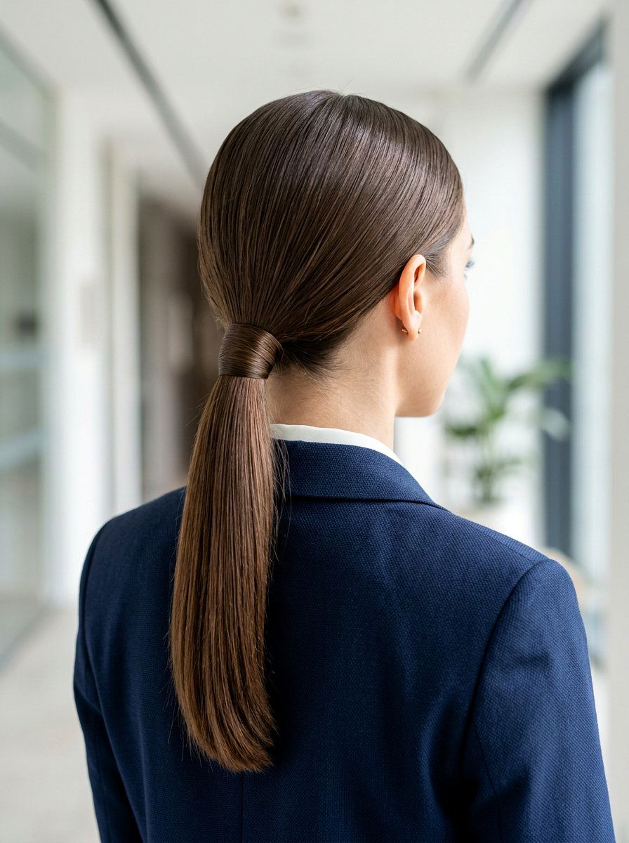 Sleek Low Ponytail - 20 neat job interview ponytail - 20 neat job interview ponytail
