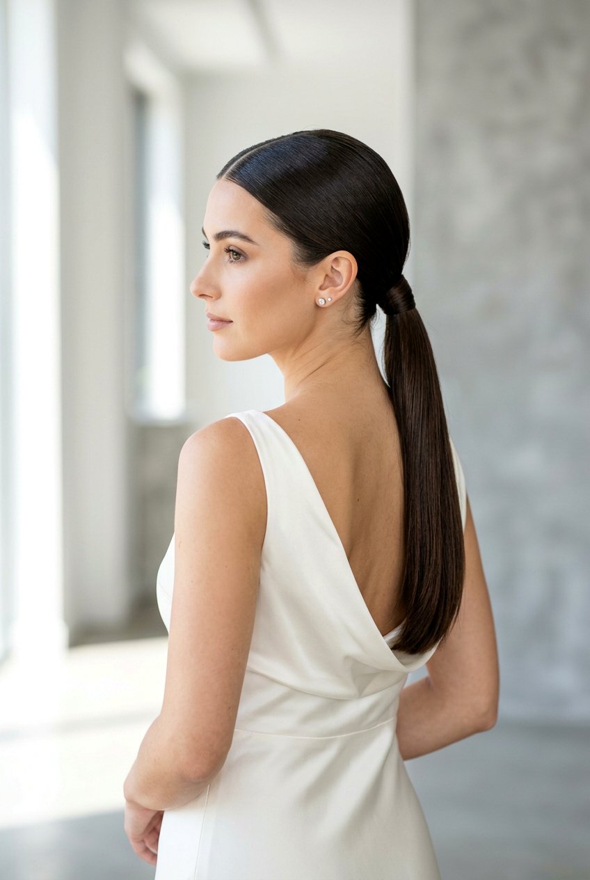 Sleek Low Ponytail - 20 homecoming hairstyle with low ponytail - 20 homecoming hairstyle with low ponytail