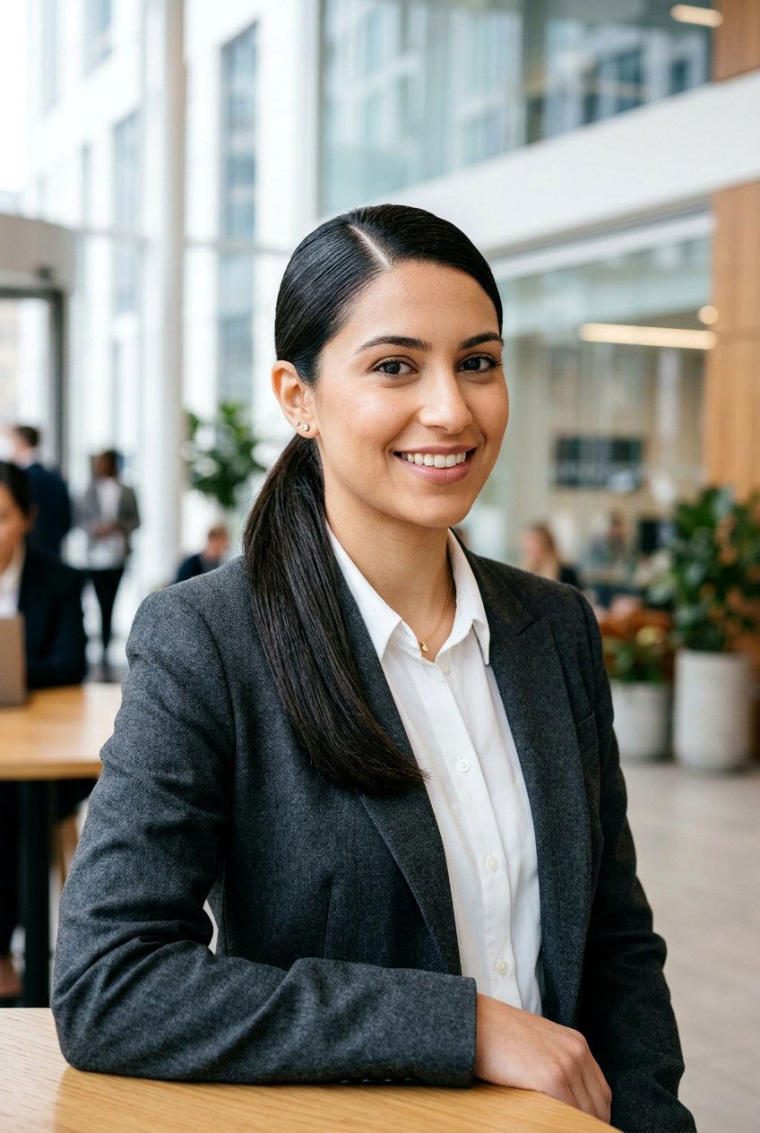 Sleek Low Ponytail - 20 professional ponytail with side part - 20 professional ponytail with side part