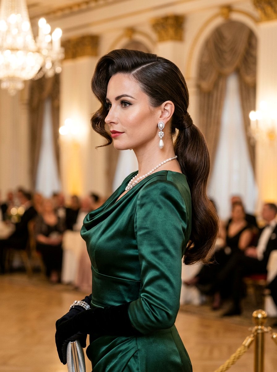 Sleek Low Ponytail With Deep Side Part - 20 sleek hairstyle with low ponytail - 20 sleek hairstyle with low ponytail