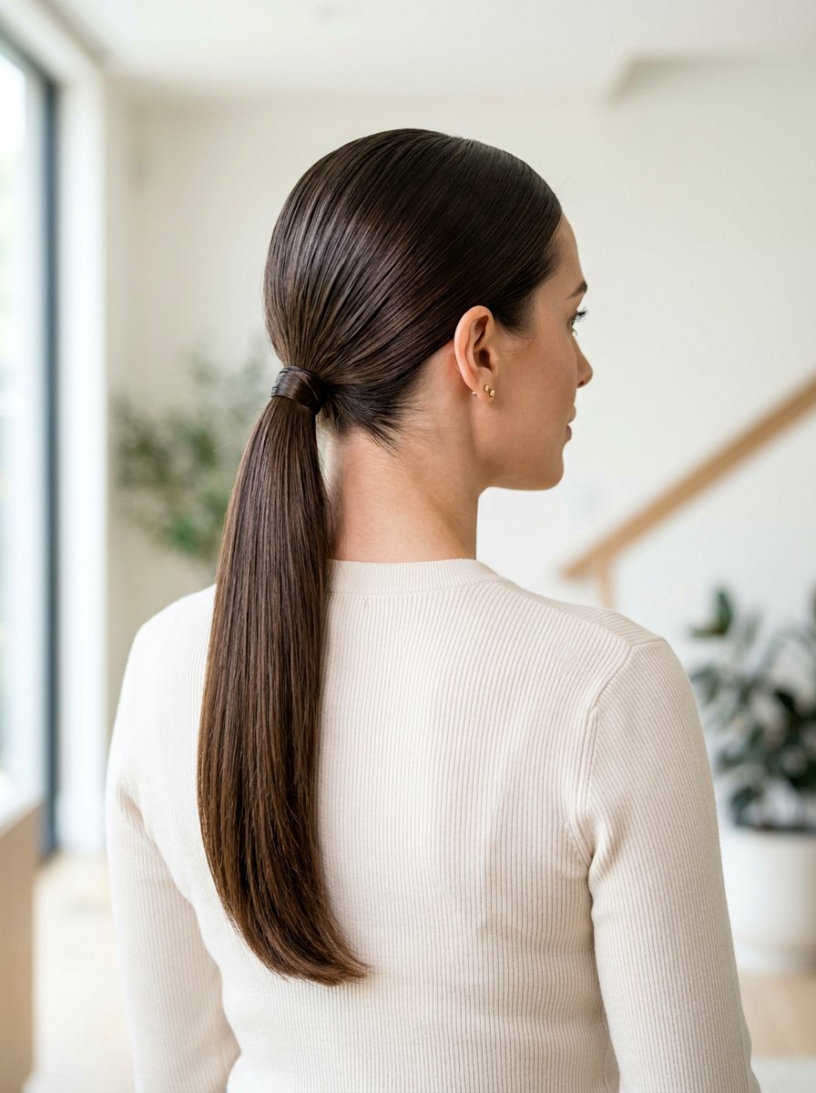 Sleek Low Slick Back Ponytail - 20 sleek slick back ponytail - 20 sleek slick back ponytail