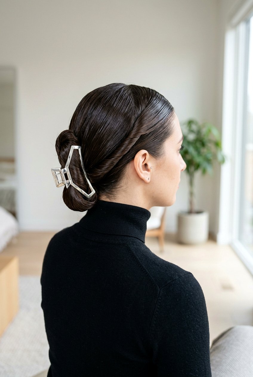 Sleek Low Slide - 20 easy claw clip twist for school - 20 easy claw clip twist for school