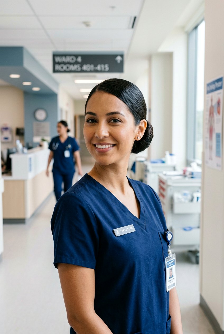 Sleek Mid Level Nurse Bun - 20 nurse bun hairstyles - 20 nurse bun hairstyles