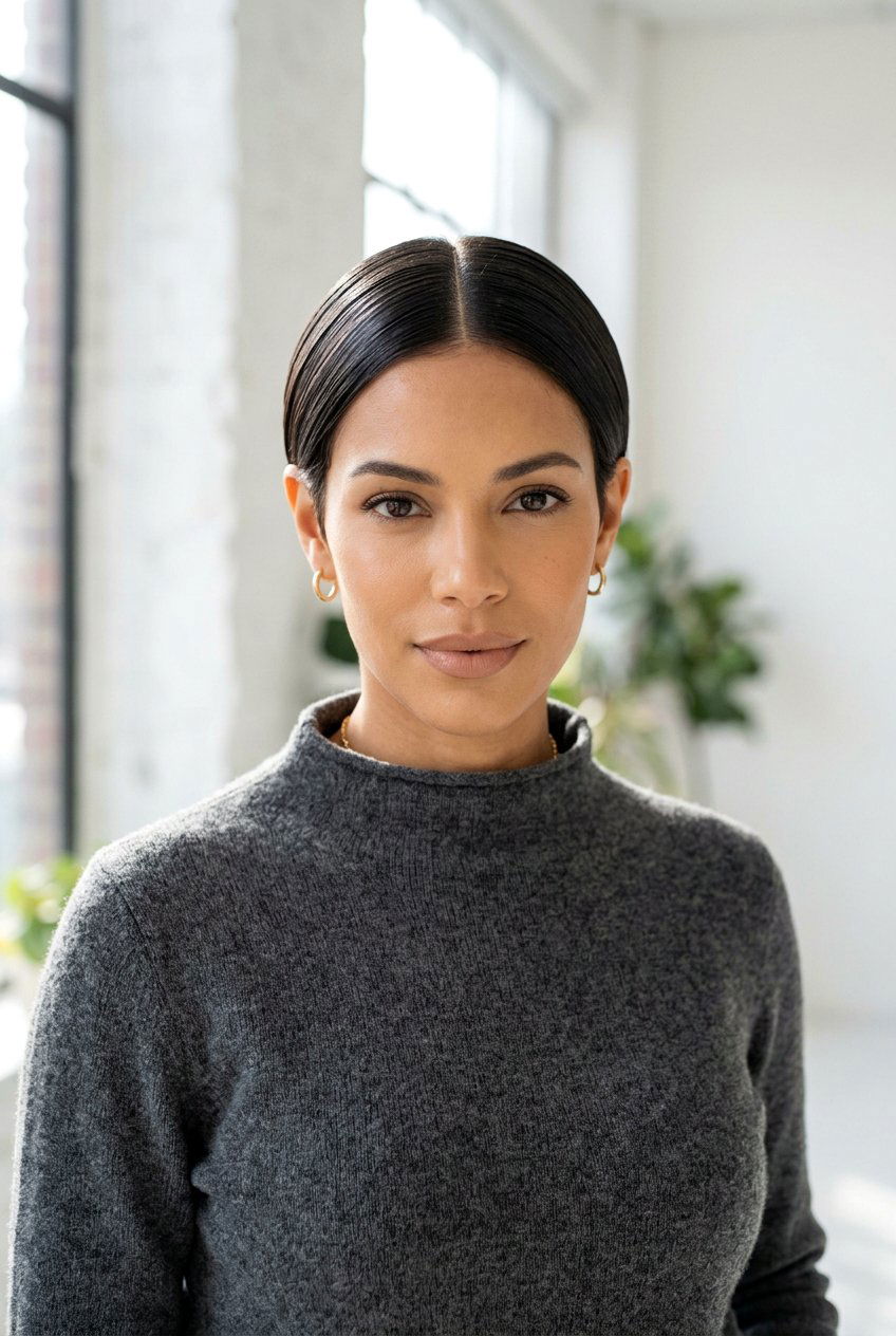 Sleek Middle Part Pixie - 20 minimalist haircuts for women - 20 minimalist haircuts for women