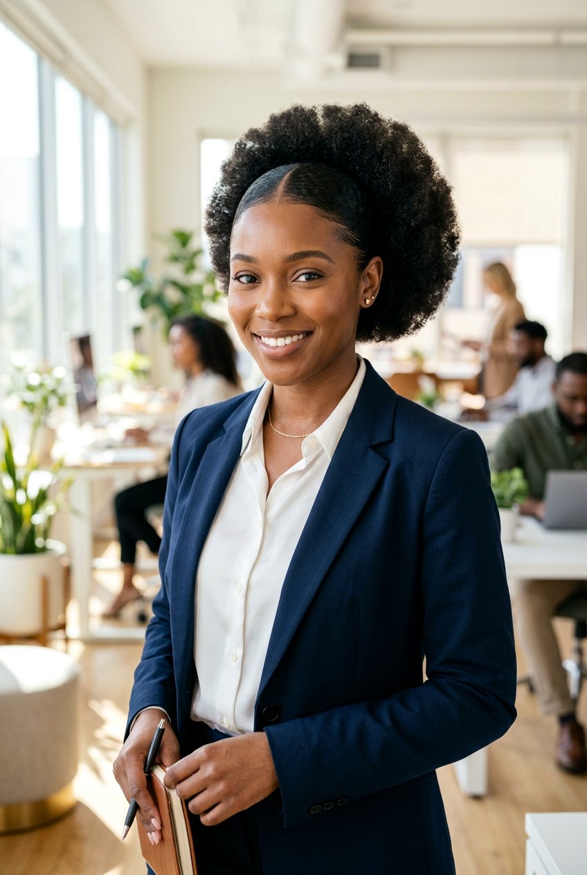 20 Cute Black Women Natural Puff Ideas for Everyday Style