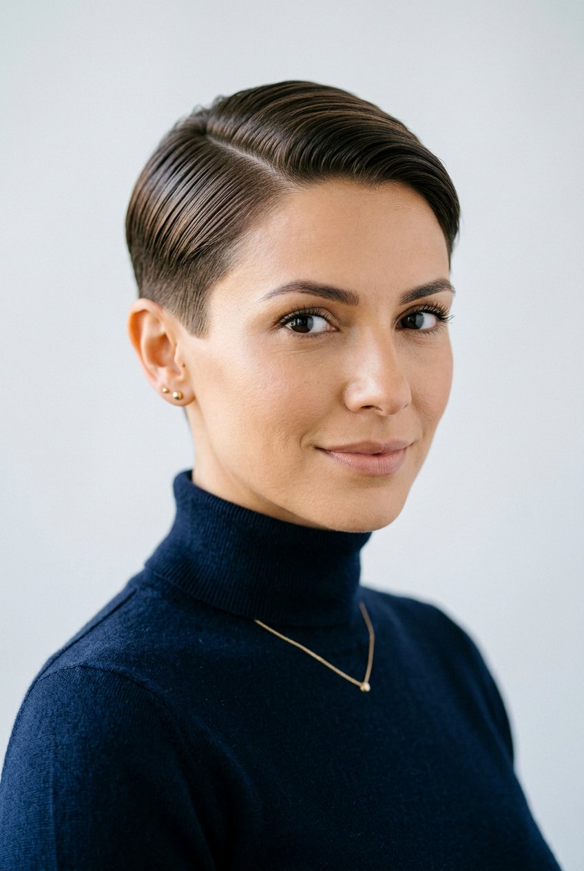 Sleek Pixie - 20 straight hairstyles for short hair - 20 straight hairstyles for short hair