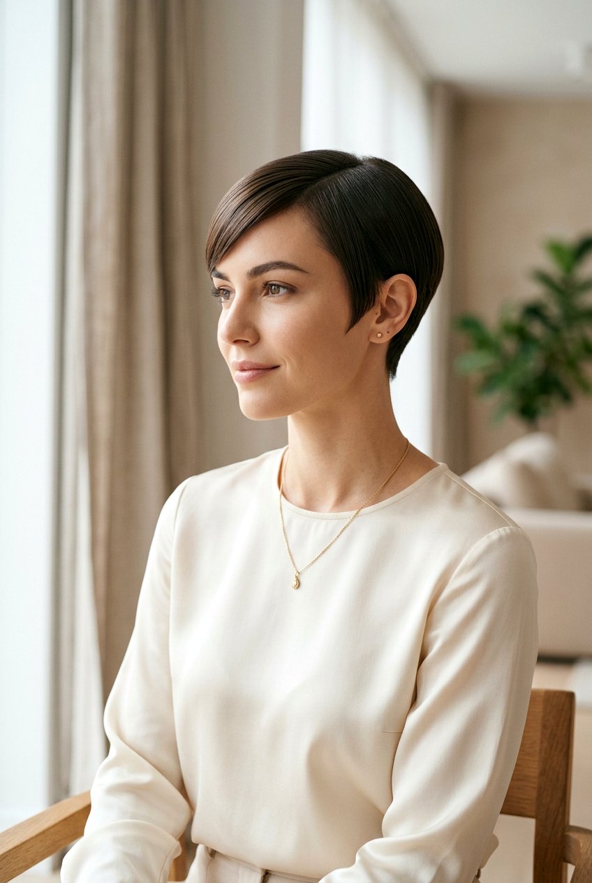 Sleek Pixie Cut - 20 trendy short hairstyles 2026 - 20 trendy short hairstyles 2026