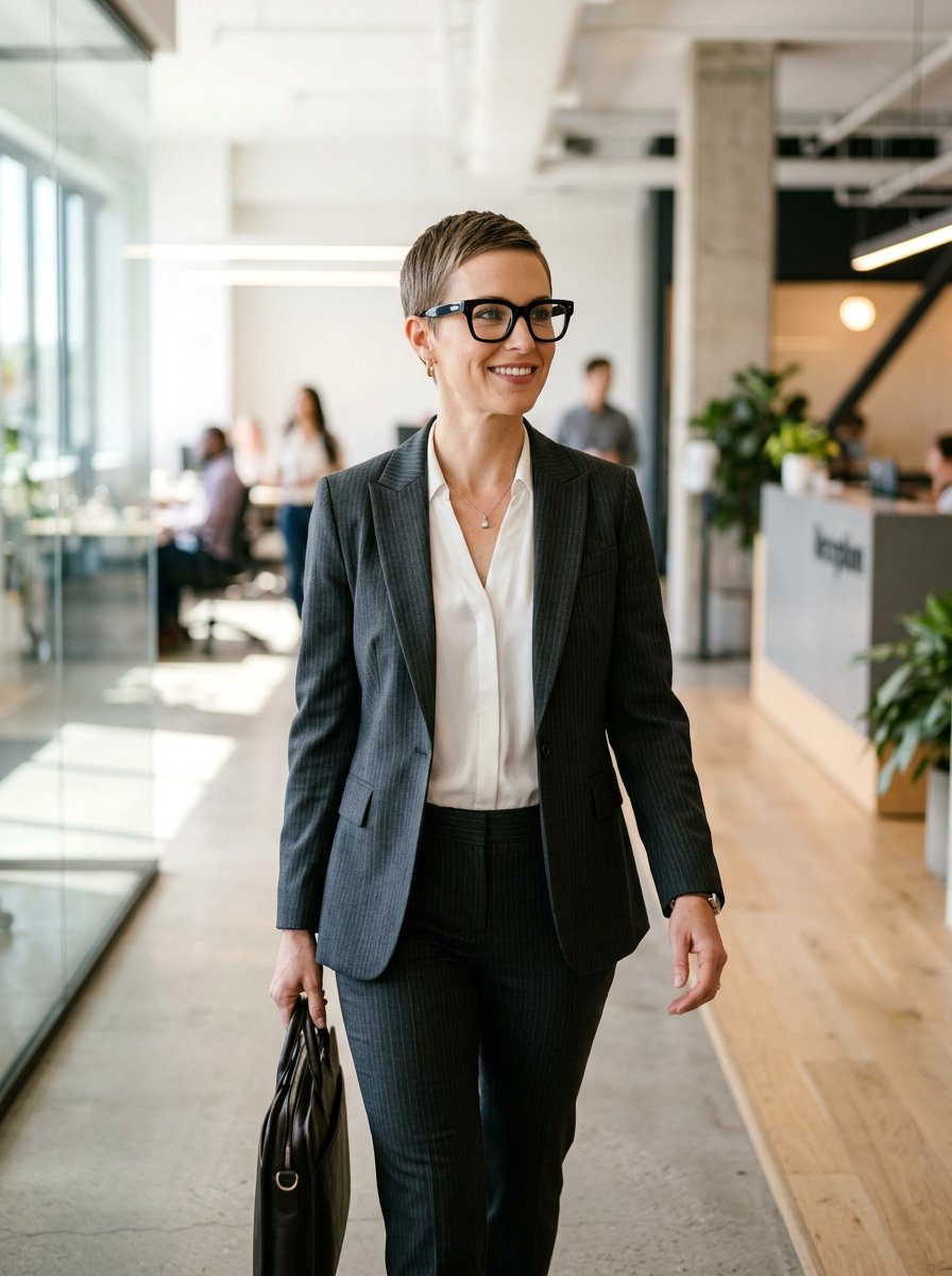 Sleek Pixie For Thin Hair - 20 short hairstyles for women with glasses and thin hair - 20 short hairstyles for women with glasses and thin hair