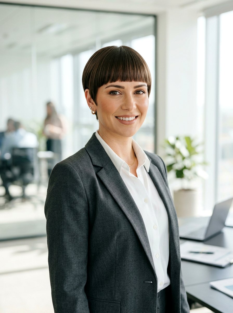Sleek Pixie Haircut With Straight Fringe - 20 elegant pixie haircut with fringe - 20 elegant pixie haircut with fringe