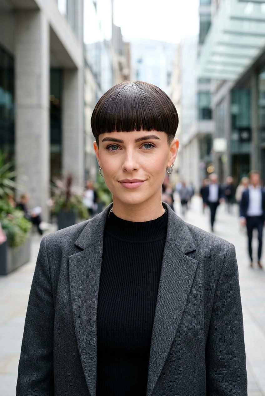 Sleek Pixie With Blunt Fringe - 20 sleek cropped pixie haircut - 20 sleek cropped pixie haircut