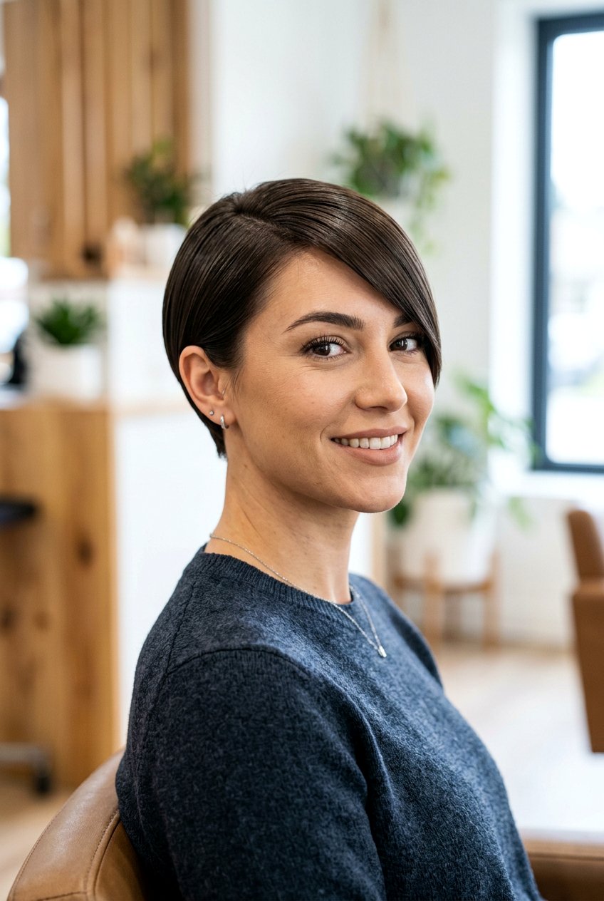 Sleek Pixie With Long Bangs - 20 pixie with long bangs - 20 pixie with long bangs