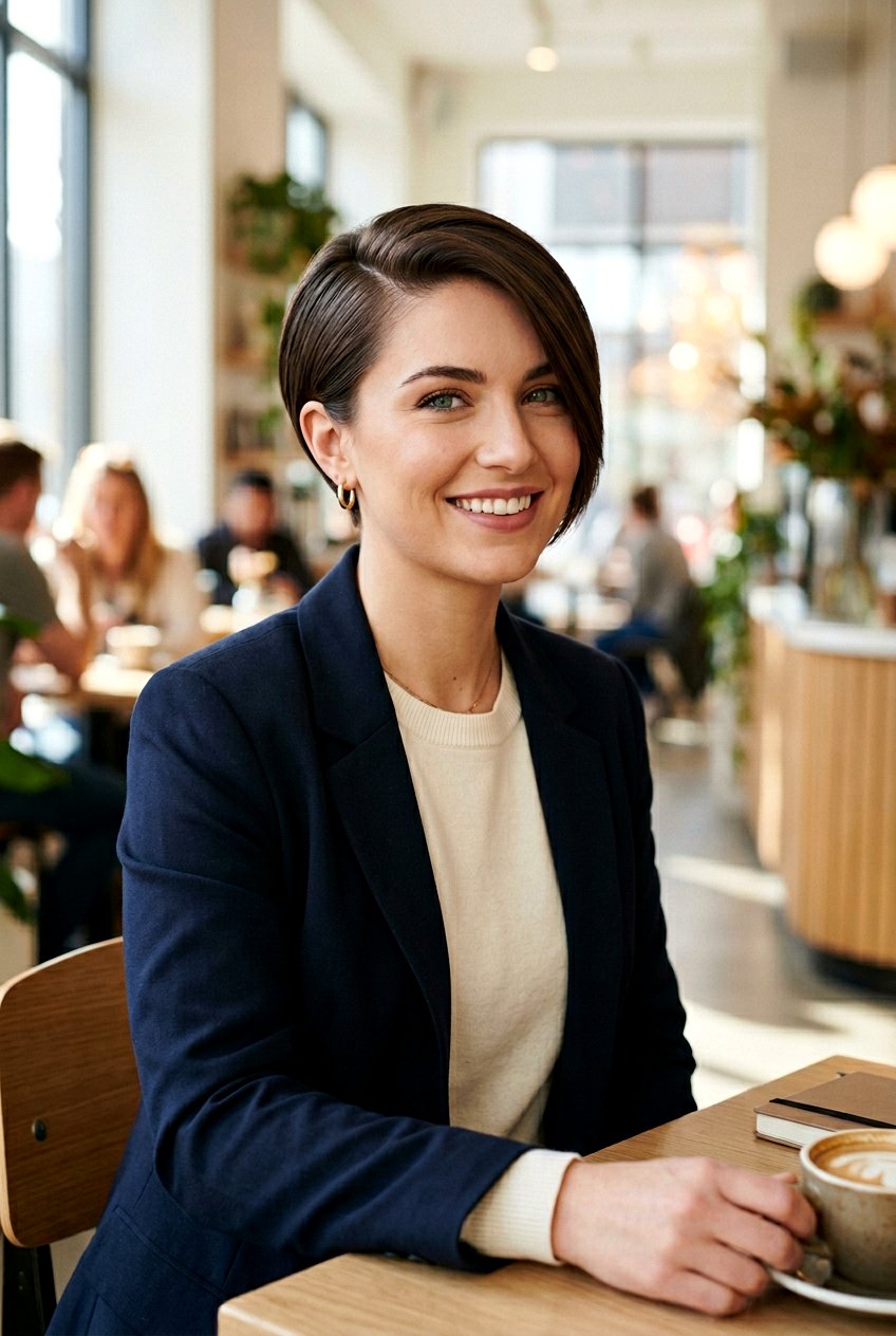 Sleek Pixie With Side Part - 20 sleek cropped pixie haircut - 20 sleek cropped pixie haircut