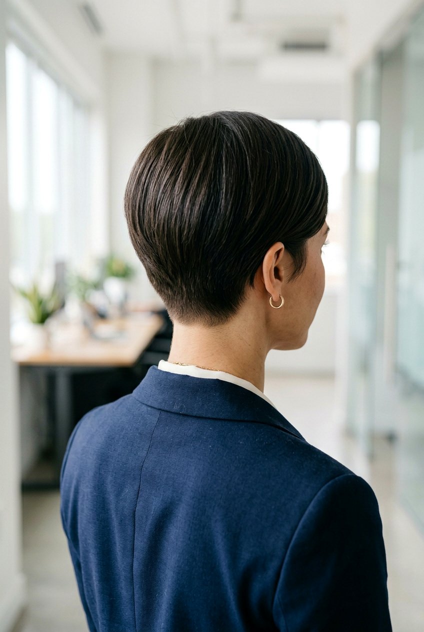 Sleek Pixie With Tapered Nape - 20 sleek cropped pixie haircut - 20 sleek cropped pixie haircut