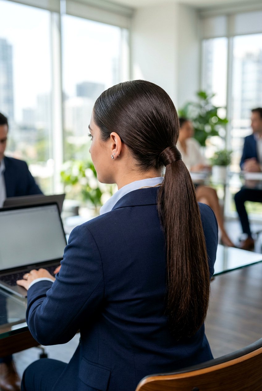 Sleek Ponytail For Thick Hair - 20 sleek ponytail for office - 20 sleek ponytail for office