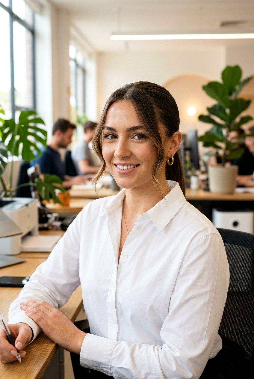 Sleek Ponytail With Face Framing Pieces - 20 sleek ponytail for office - 20 sleek ponytail for office
