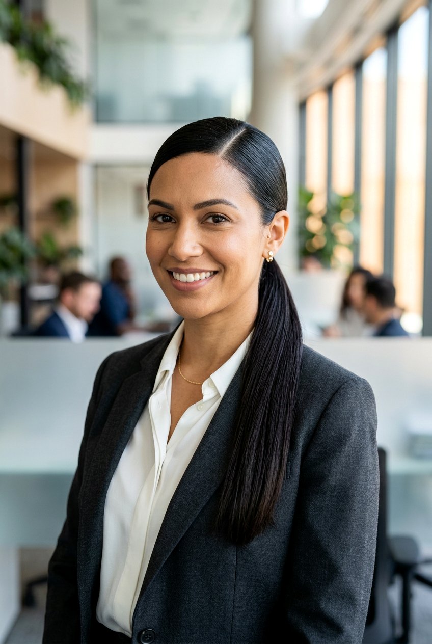 20 Chic Sleek Ponytail for Office Looks You Need to Try Now
