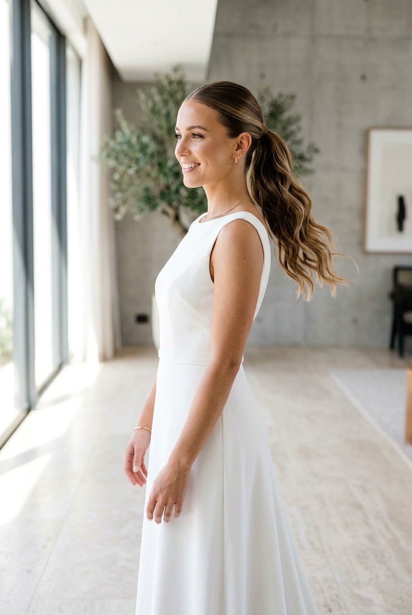 Sleek Root Wavy Boho Ponytail - 20 boho bridal ponytail - 20 boho bridal ponytail