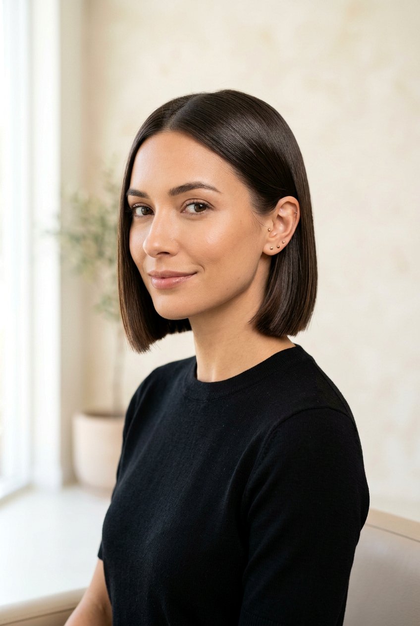 Sleek Short Bob - 20 easy care short hairstyles - 20 easy care short hairstyles