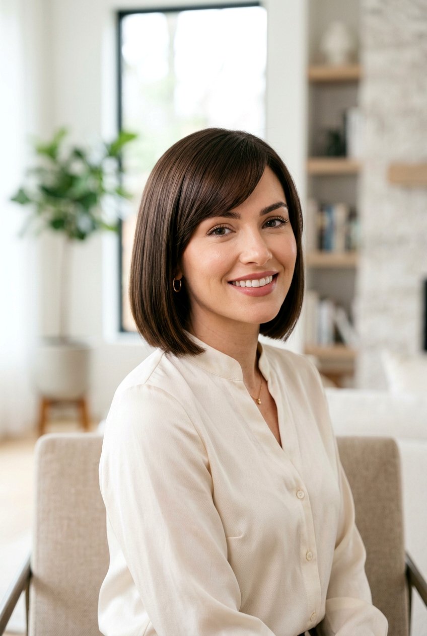 Sleek Short Hair With Side Fringe - 20 short hair with side fringe - 20 short hair with side fringe