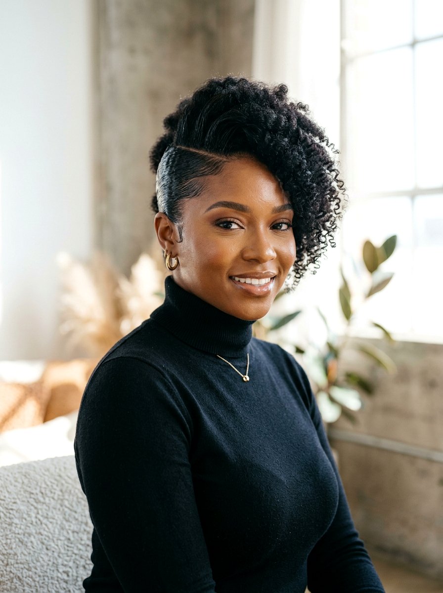 Sleek Side Soft Frohawk - 20 soft frohawk hairstyle for women - 20 soft frohawk hairstyle for women