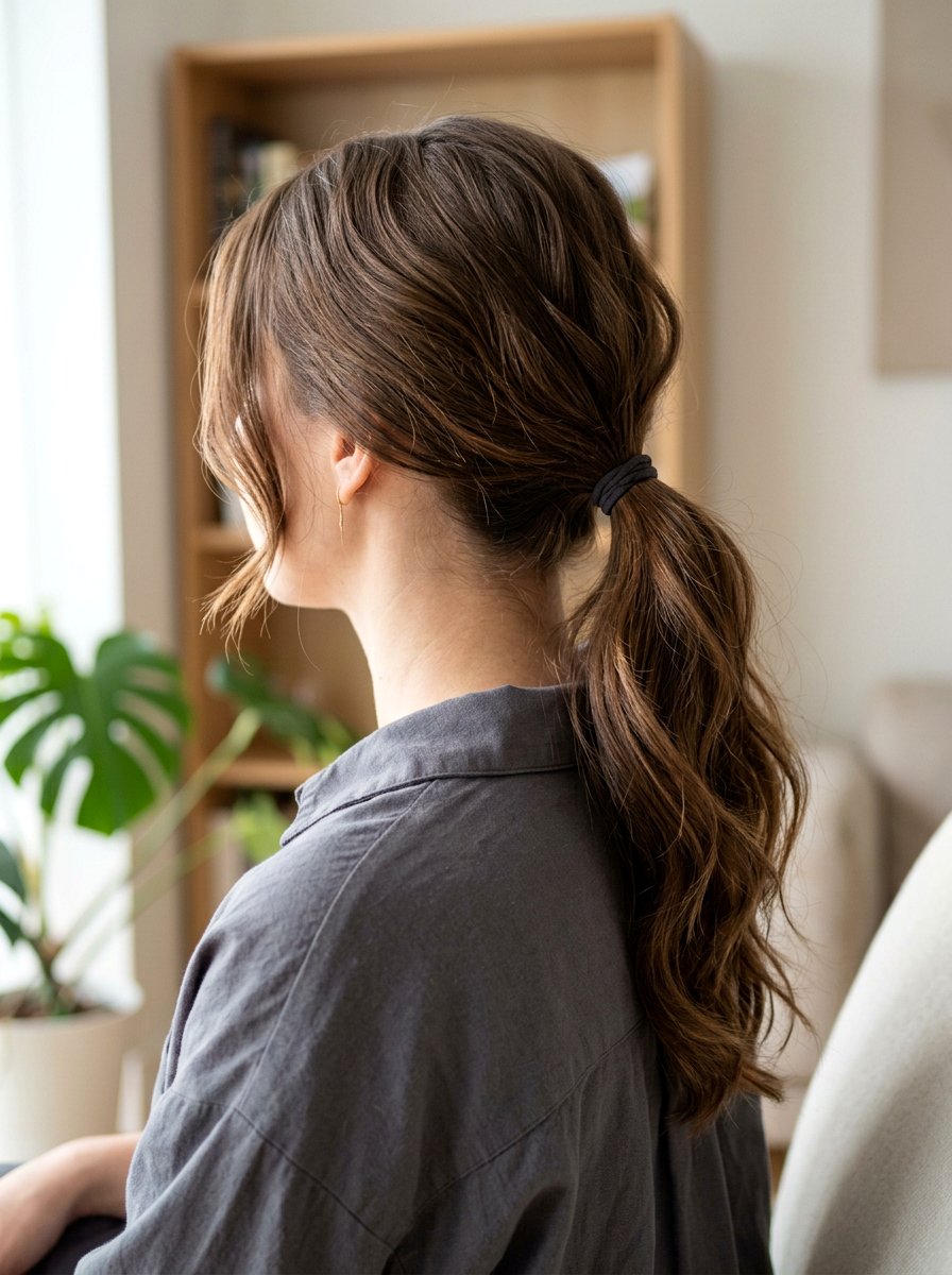 Sleek Slept In Ponytail With Side Part - 20 sleek office ponytail with side part - 20 sleek office ponytail with side part