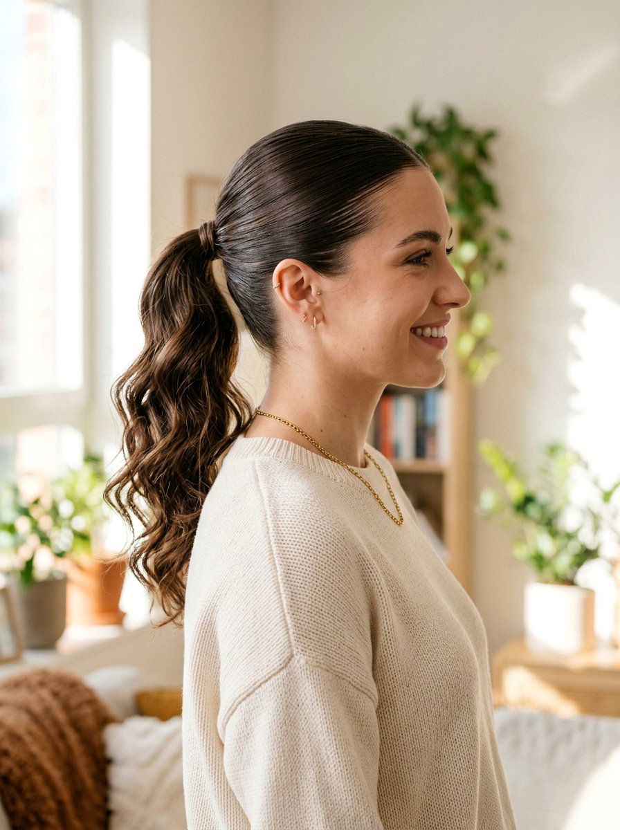 Sleek Slick Back Ponytail For Wavy Hair - 20 sleek slick back ponytail - 20 sleek slick back ponytail