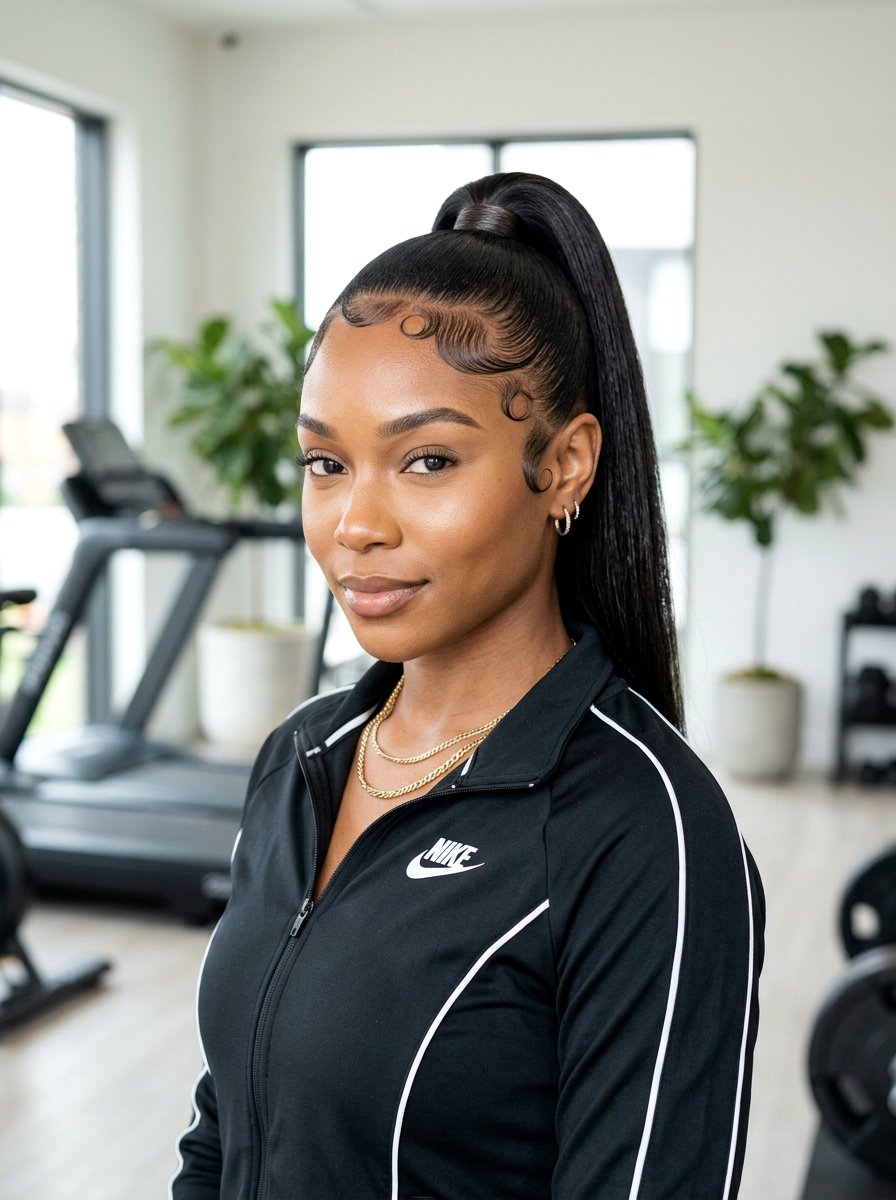 Sleek Slick Back Ponytail With Edges Laid - 20 sleek slick back ponytail - 20 sleek slick back ponytail