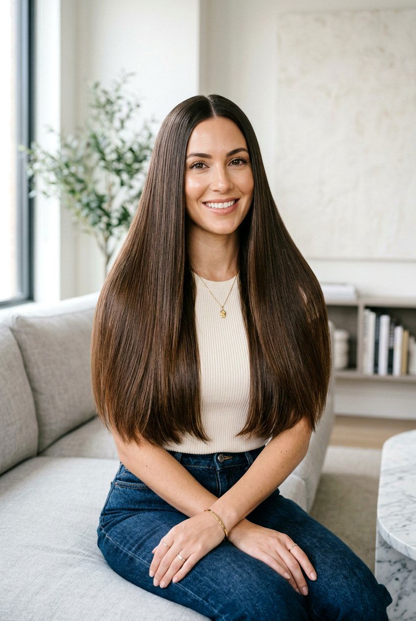 Sleek Straight Blowout - 20 picture perfect hairstyles - 20 picture perfect hairstyles