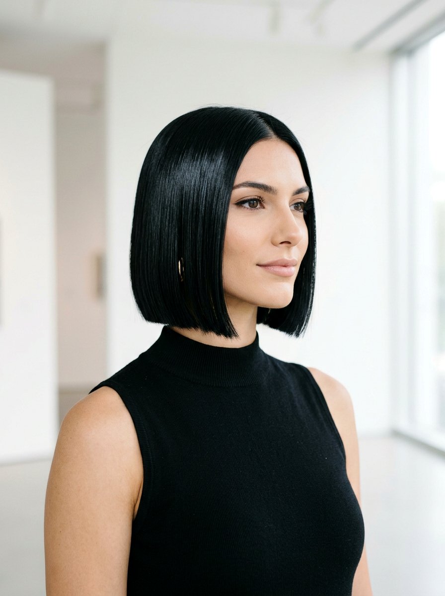 20 Incredibly Chic Straight Haircut with Blunt Ends Styles
