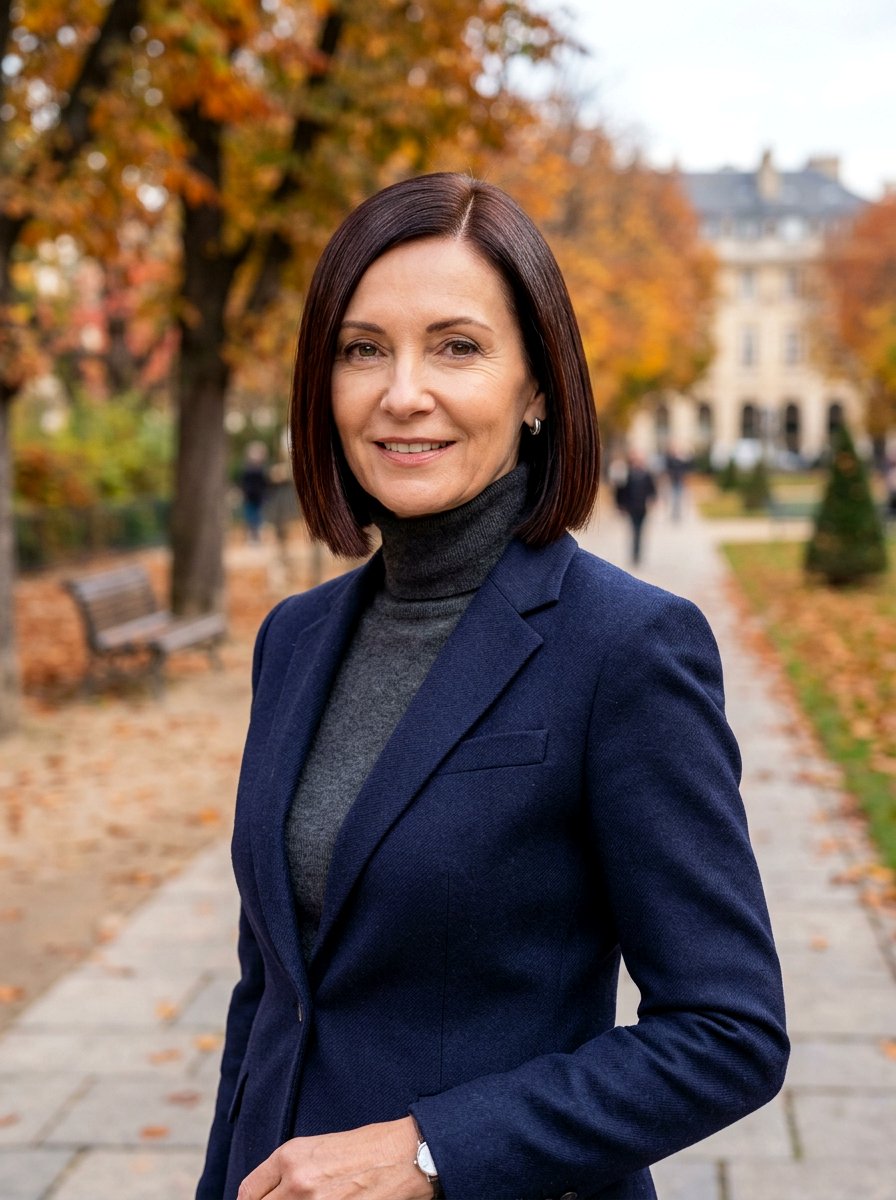 Sleek Straight Bob Haircut - 20 elegant bob haircut for mature women - 20 elegant bob haircut for mature women