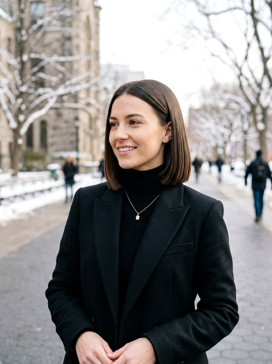 Sleek Straight Bob - 20 easy bob styling ideas for women - 20 easy bob styling ideas for women